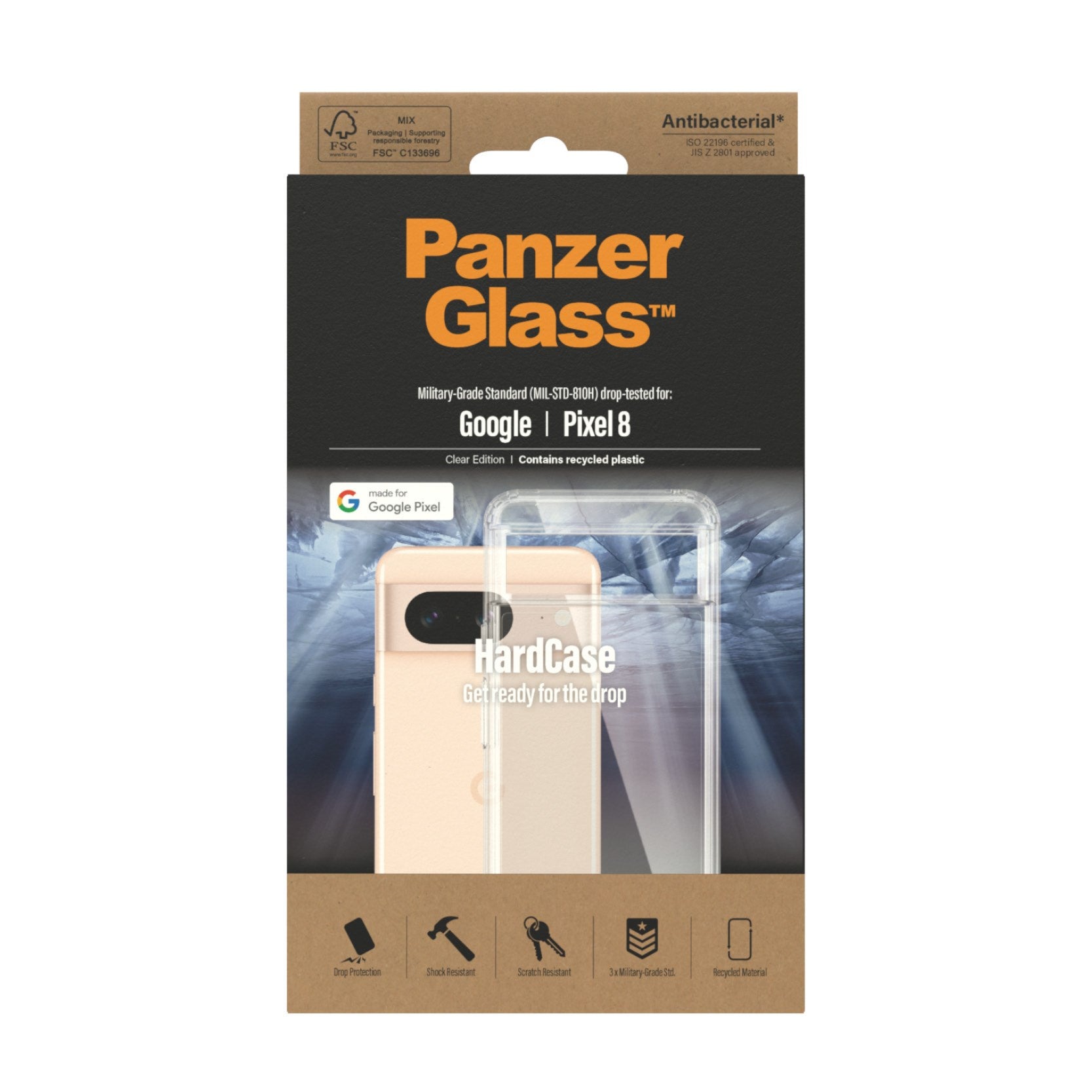 PanzerGlass® HardCase Transparent Google Pixel 8